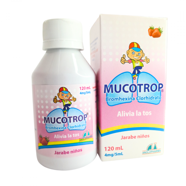  MUCOTROP NIÑOS - BROMHEXINA 4 mg / 5mg - FCO x 120 mL JBE
