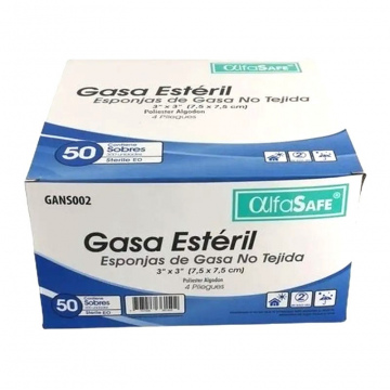  GASA NO TEJIDA ESTERIL 3 x 3 - CJA x 50 PTE x 6 UND