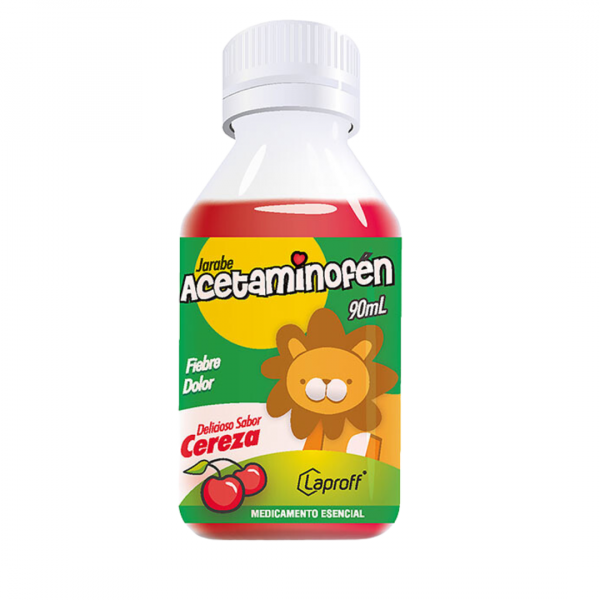 ACETAMINOFEN 150 mg / 5 mL - FCO x 90 mL JBE CEREZA