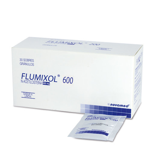  FLUMIXOL 600 - N-ACETILCIST 600 mg - CJA x 30 SOB