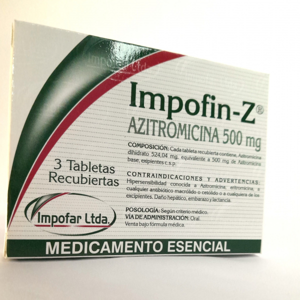 IMPOFIN-Z - AZITROMICINA 500 mg - CJA x 3 TAB