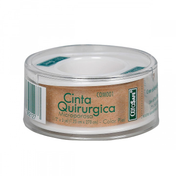 CINTA QUIRURGICA MICROPOROSA 1/2" x 3 yd - UNIDAD