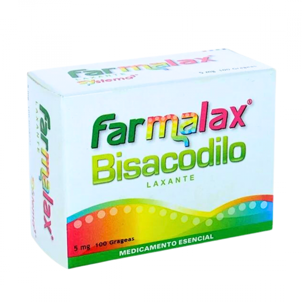 FARMALAX - BISACODILO 5 mg - CJA x 100 GRA