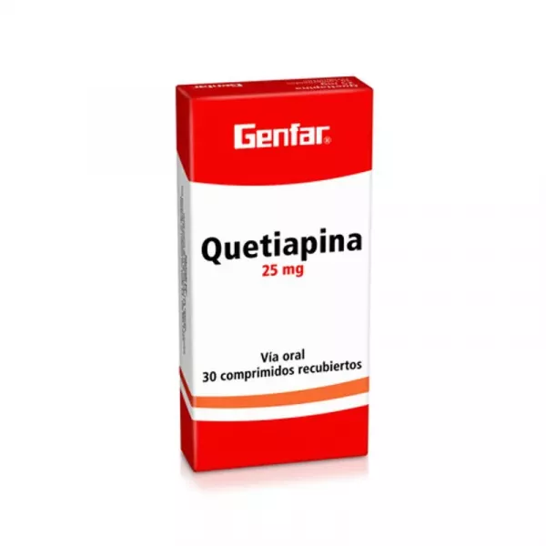 QUETIAPINA 25 mg - CJA x 30 TAB