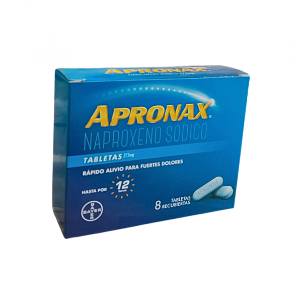 APRONAX - NAPROXENO SODICO LIQUID GELS 275 mg - CJA x 8 CAP