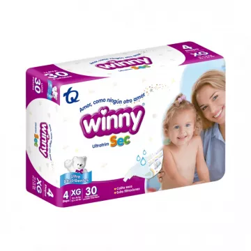  PAÑAL WINNY ULTRATRIM SEC ETAPA 4 - PTE x 30 UND