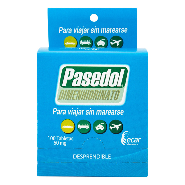  PASEDOL - DIMENHIDRINATO 50 mg - CJA x 100 TAB