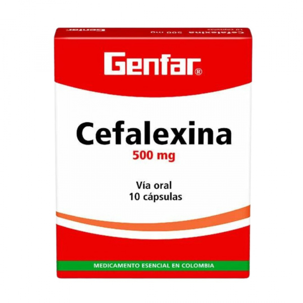  CEFALEXINA 500 mg CJA x 10 CAP