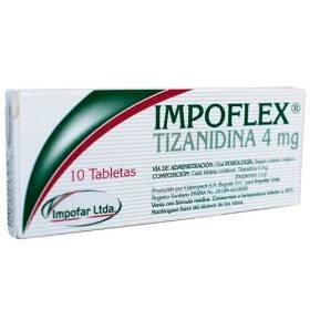 IMPOFLEX - TIZANIDINA 4 mg - CJA x 10 TAB