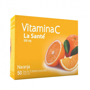 VITAMINA C 500 mg - CJA x 500 TAB NARANJA