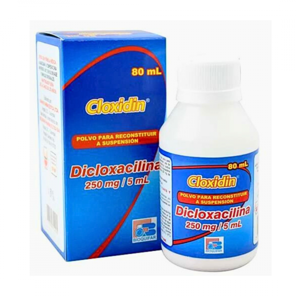  CLOXIDIN - DICLOXACILINA 250 mg / 5 mL - FCO x 80 mL