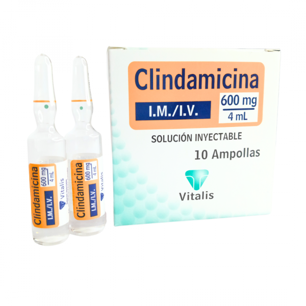  CLINDAMICINA 600 mg / 4 mL - CJA x 10 AMP
