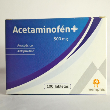  ACETAMINOFEN 500 mg - CJA x 100 TAB