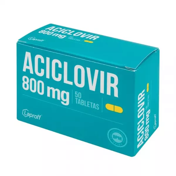  ACICLOVIR 800 mg - CJA x 50 TAB