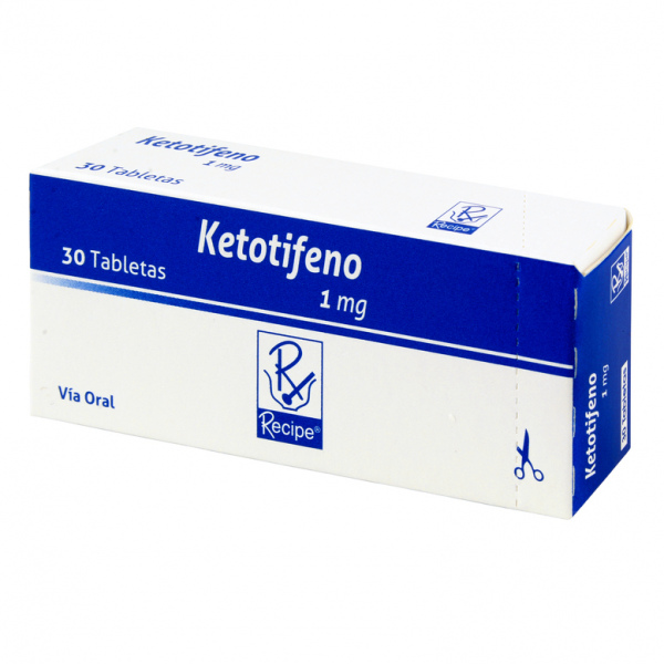  KETOTIFENO 1 mg - CJA x 30 TAB