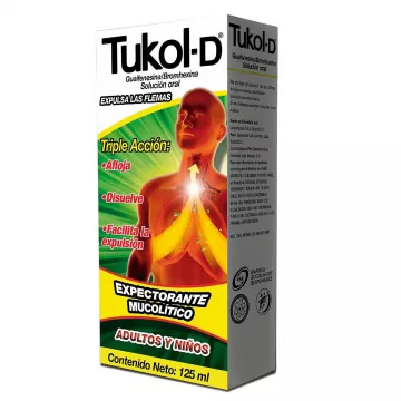  TUKOL D - GUAIFENESINA / BROMHEXINA - FCO x 125 mL