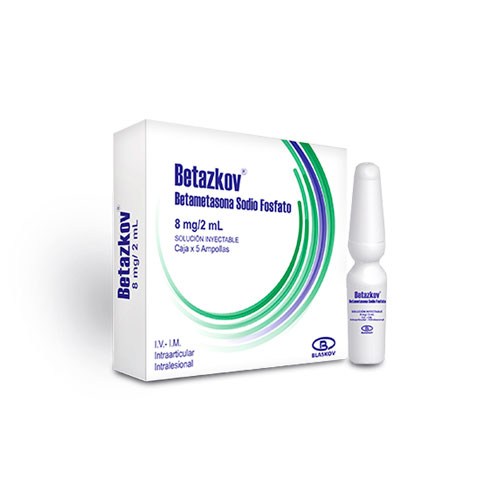  BETAZKOV - BETAMETASONA 8 mg / mL - CJA x 5 AMP
