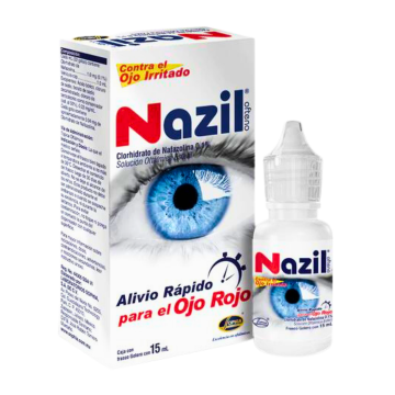  NAZIL OFTENO - NAFAZOLINA 0.1% - GTO x 15 mL GTS