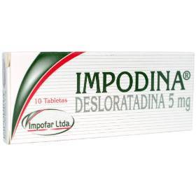  IMPODINA - DESLORATADINA 5 mg - CJA x 10 TAB