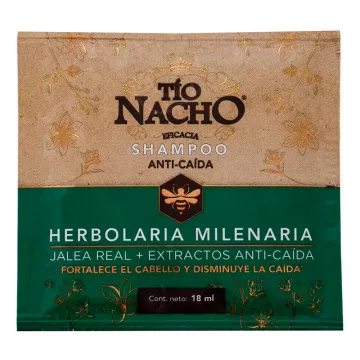 SHAMPOO TIO NACHO ANTICAIDA HERBOLARIA MILENARIA - SACHET x 18 mL