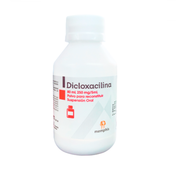  DICLOXACILINA 250 mg / 5 mL - FCO x 80 mL SUSP