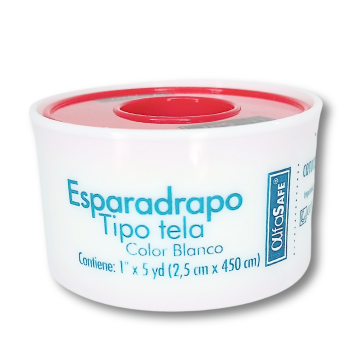  ESPARADRAPO TELA BLANCO 1" x 5 yd - UNIDAD