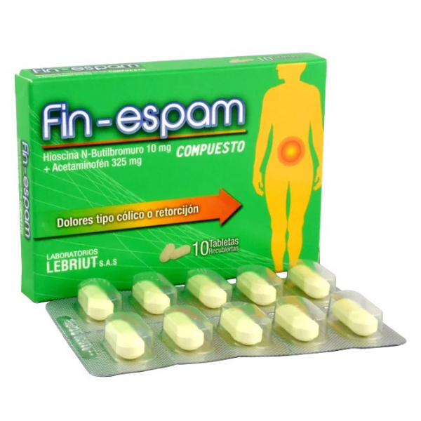 FIN-ESPAM COMP - HIOSC 10 mg + ACETA 325 mg - CJA x 10 TAB