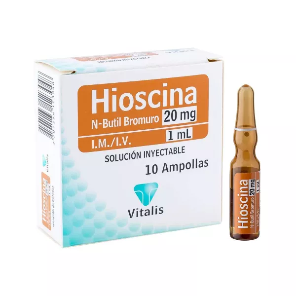  HIOSCINA 20 mg / 1 mL - CJA x 10 AMP
