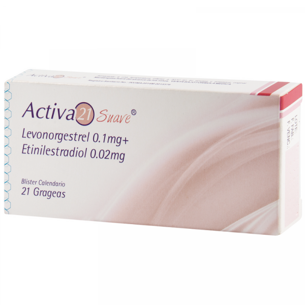  ACTIVA 21 SUAVE - LEVO 0.1 mg + ETINILE 0.02 mg - CJA x 21 GRA