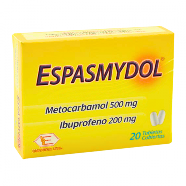  ESPASMYDOL - METOCAR 500 mg + IBUPR 200 mg - CJA x 20 TAB