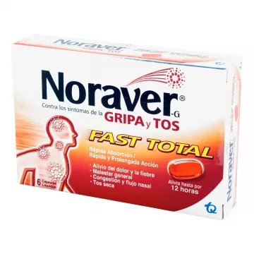 NORAVER GRIPA Y TOS FAST TOTAL - CJA x 6 CAP