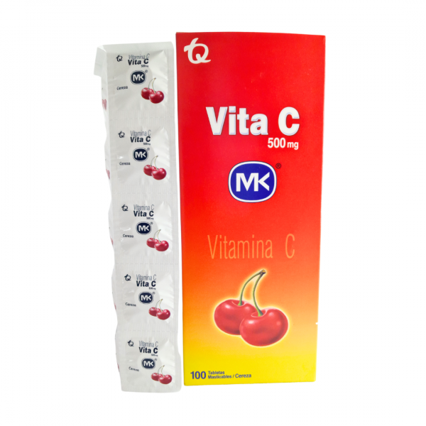 VITA C - VITAMINA C 500 mg - CJA x 100 TAB CEREZA