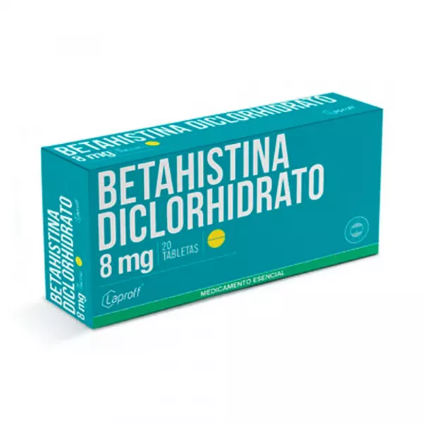  BETAHISTINA - DICLORHIDRATO x 8 mg - CJA x 20 TAB