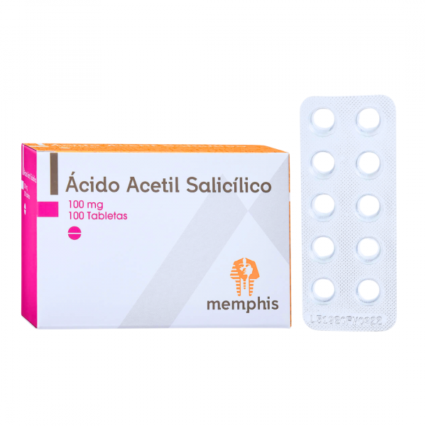 ACIDO ACETIL SALICILICO 100 mg - CJA x 100 TAB