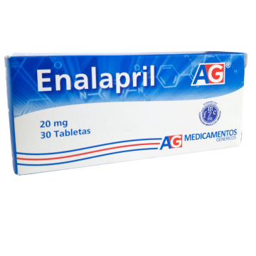 ENALAPRIL MALEATO 20 mg - CJA x 30 TAB