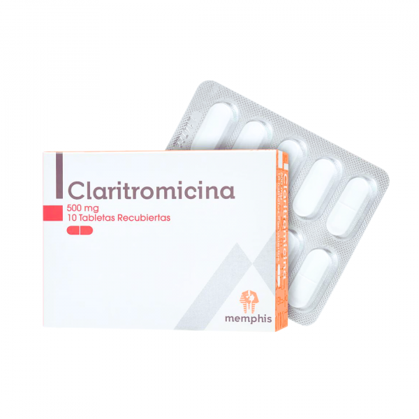 Claritromicina 500 Mg - Cja X 10 Tab