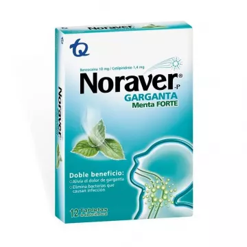  NORAVER GARGANTA MENTA FORTE - CJA x 12 TAB