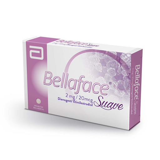  BELLAFACE SUAVE - DIENO 2 mg + ETINIL 0.03 mg - CJA X 21 TAB