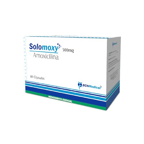  SOLOMOXY - AMOXICILINA 500 mg - CJA x 60 CAP