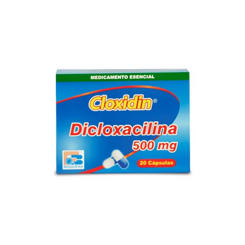 CLOXIDIN - DICLOXACILINA 500 mg - CJA x 20 CAP